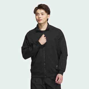 Adidas/阿迪达斯武极系列男针织翻领夹克外套休闲宽松 JI8703