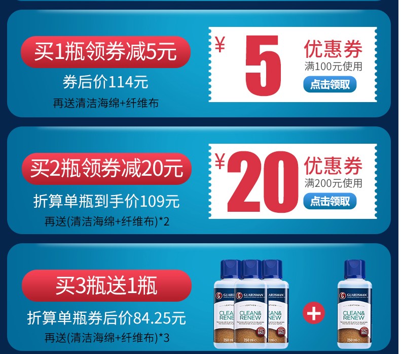 意大利Guardsman皮革清洁剂 真皮皮衣皮包皮沙发清洗剂清洁剂