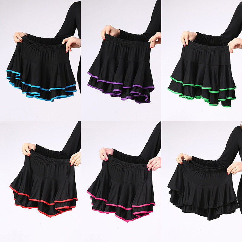 春秋冬广场舞半身裙舞蹈百搭裙莫代尔牛奶丝包边短裙跳舞裙子长裤,运动/瑜伽/健身/球迷用品,广场舞半身裙,淘宝优惠券,粉丝福利购,淘宝优惠卷