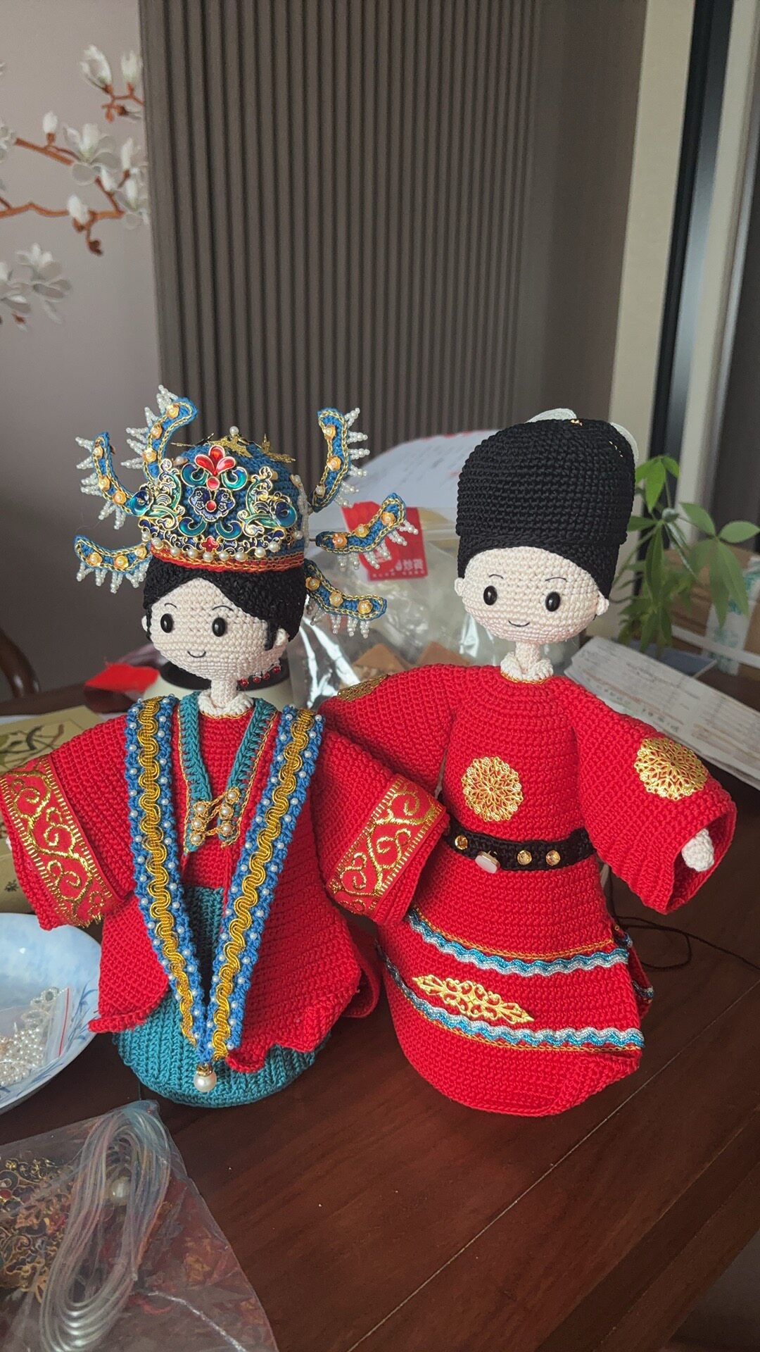 成品价苏苏姐家龙凤呈祥婚礼娃娃