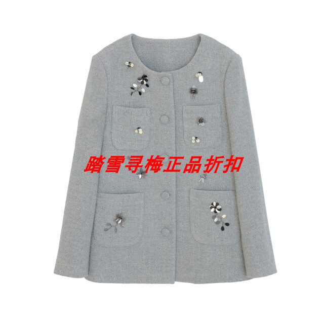拍前询库存 安所正品女装 VE 2026年春季羊毛呢外套 HC1W109 包邮