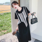 赫本风黑色连衣裙女2025夏季新款设计感不规则马甲鱼尾裙，女装连衣裙，2C069