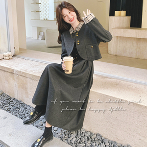【大货】6080 连衣裙（送腰带）P165 K268+小外套-145-238图片
