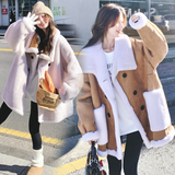 2026冬季两面穿加厚羊羔毛皮毛一体1606-P225K315，女装皮草，2C069