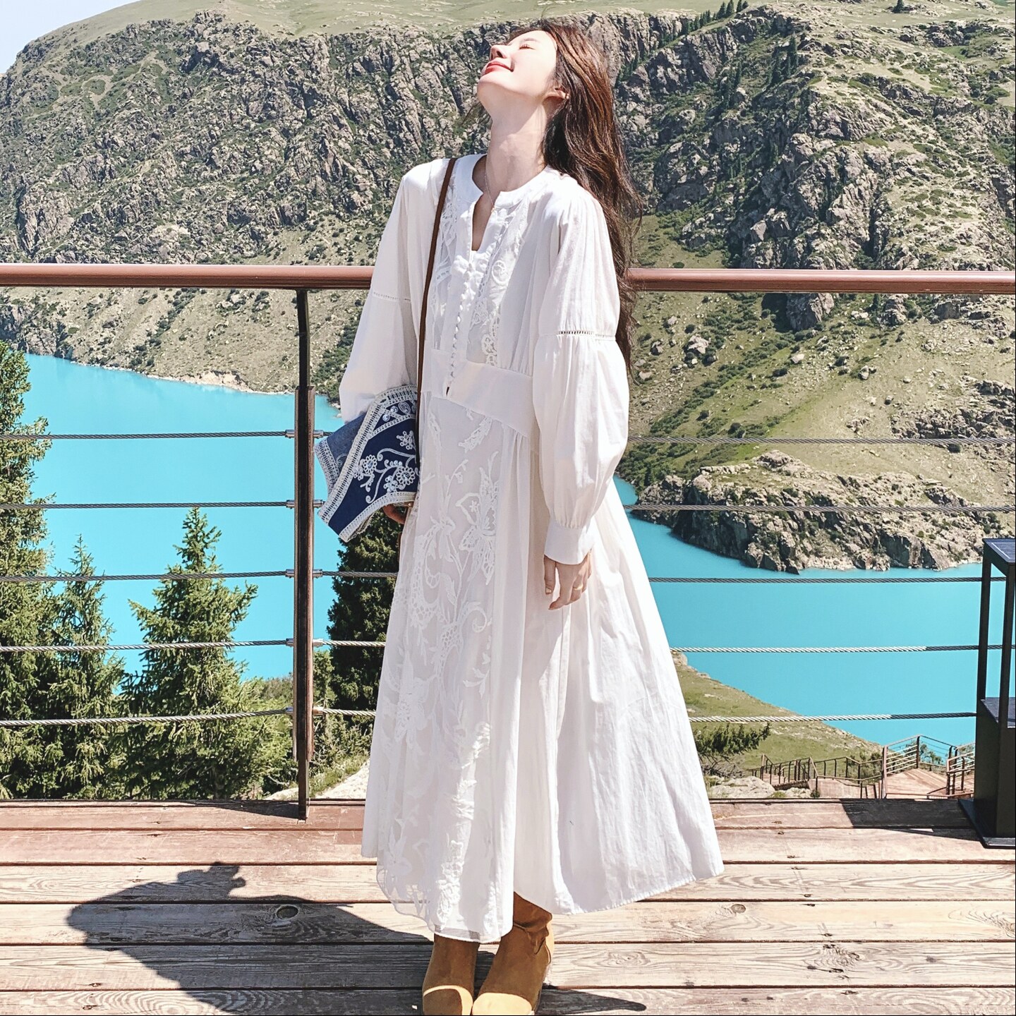 【大货】绣花拼接连衣裙+刺绣牛仔马甲套装F661-P185K278,女装套装/套裙,2C069
