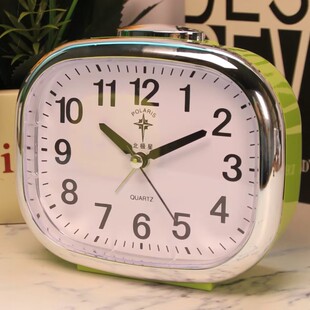 北极星闹钟静音创意新款书桌夜灯学生儿童老人家用床头卧室小钟表