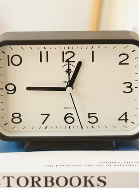 北极星静音学生闹钟简约大字体老人家用桌面时钟客厅卧室床头台钟