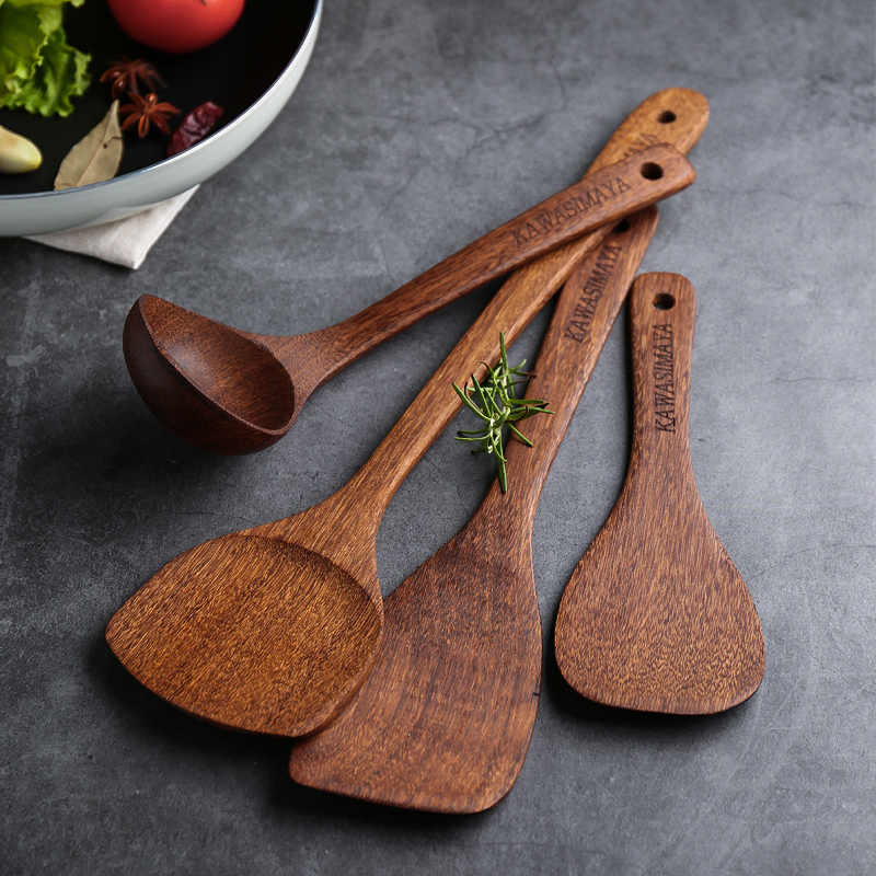 鸡翅木铲子不粘锅专用饭勺汤勺木勺实木锅铲木质炒菜铲家用耐高温