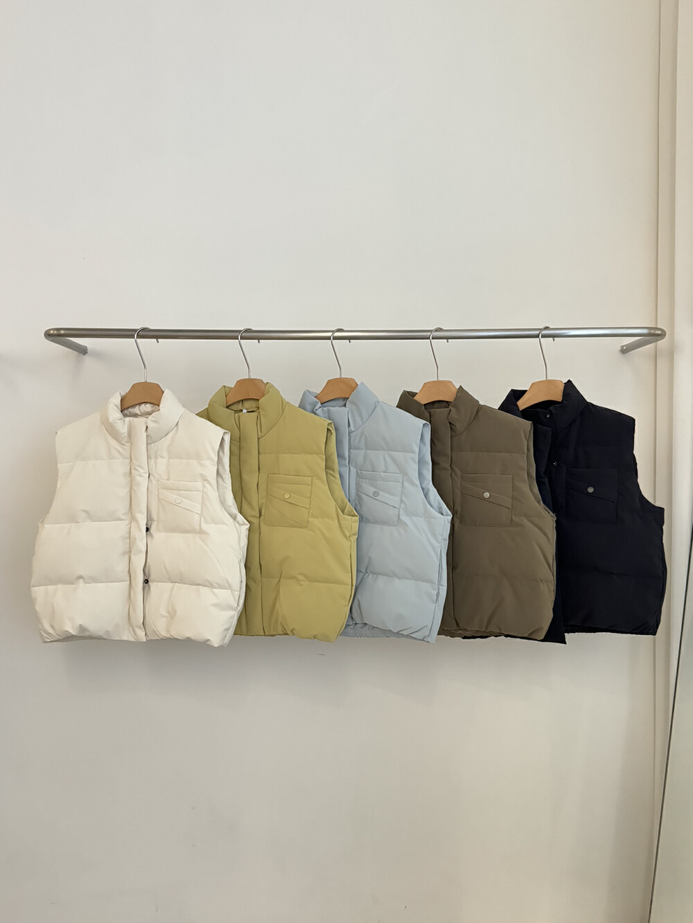 现货～Stol家韩国独家设计休闲简约百搭面包服羽绒马甲背心G10