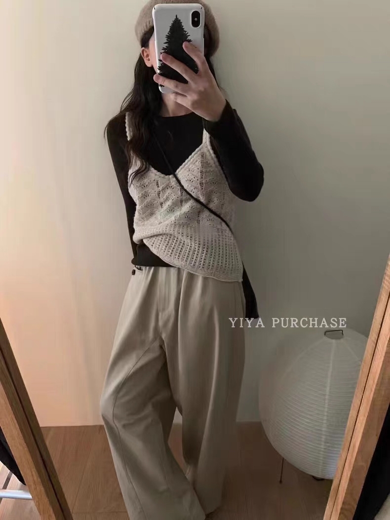 时尚羊毛吊带秋季叠穿可爱