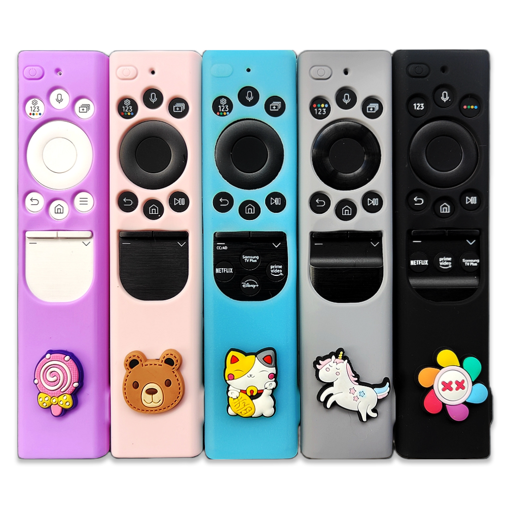 适用于三星遥控器保护套电视机太阳能加厚软硅胶套可爱卡通防摔尘