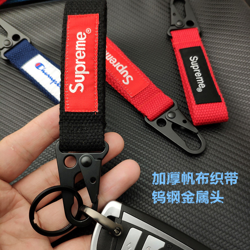 冠军男女情侣汽车钥匙扣ins背包书包创意男女手腕挂绳潮牌钥匙扣