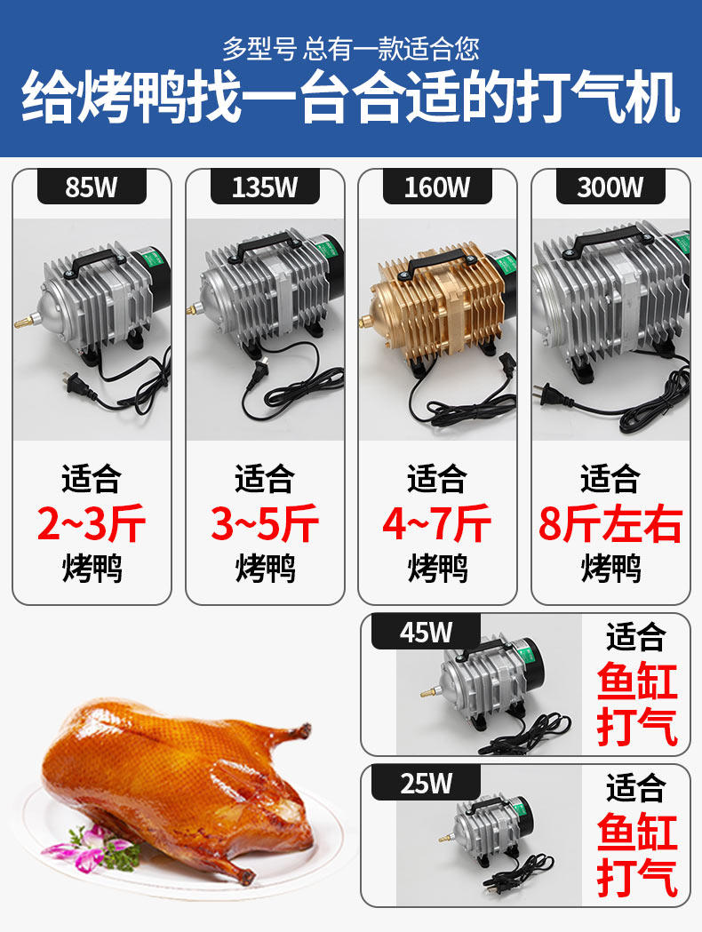烤鸭气泵电磁烧鹅鱼池