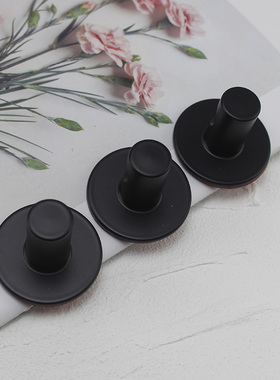 初德盈余单黑色3M挂钩 无痕挂钩免打孔承重3kg卫生间壁挂复古