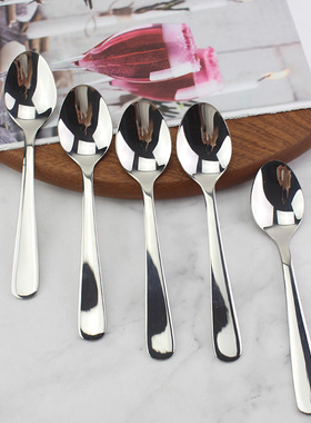 回馈款初瑞典甜品勺 304不锈钢尖勺搅拌勺酒店餐厅汤匙汤勺西餐勺