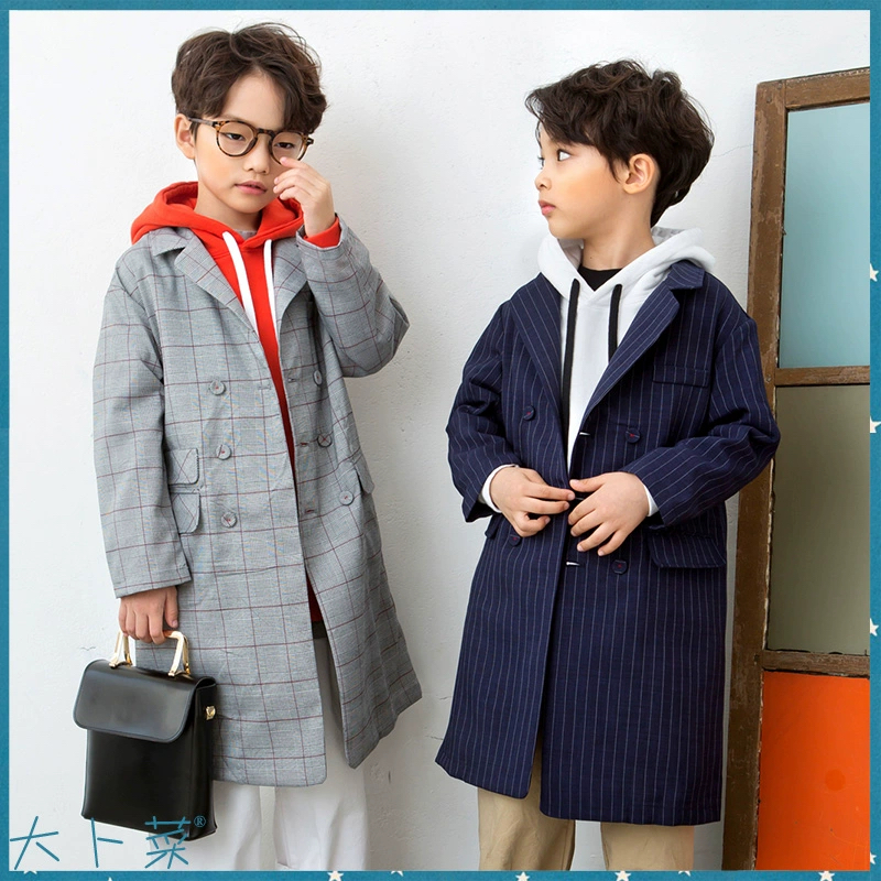 大卜菜韩国进口童装Tigermini 春秋潮版薄款风衣