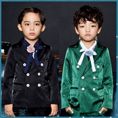 清货现货大卜菜韩国进口童装 秋冬周岁婚礼礼服双排扣宝宝西服套装