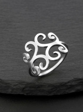 外贸热销钛钢指环时尚百搭不锈钢