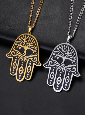 必创钛钢十字链个性热销腐项链