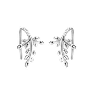 时尚气质森系橄榄枝耳环韩版简约个性小清新树叶耳钉耳钩饰品