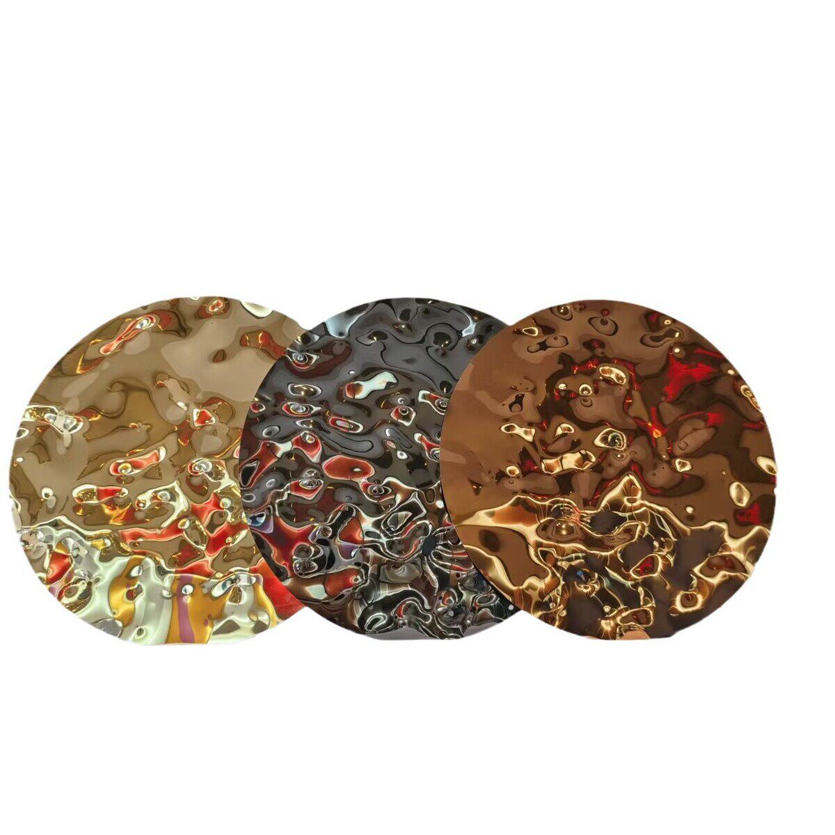 不锈钢彩色装饰板电镀丝板拉镜面铜色无指纹门套不锈钢背景墙板