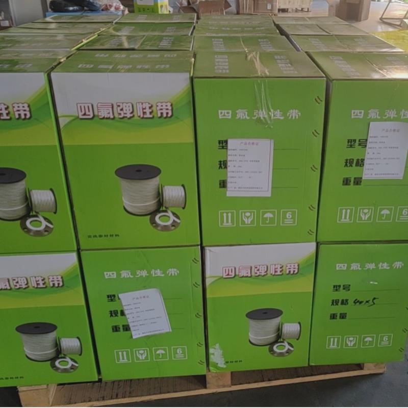 四氟弹性带膨体四氟带聚四氟乙烯密封条带弹性膨体四氟弹性带