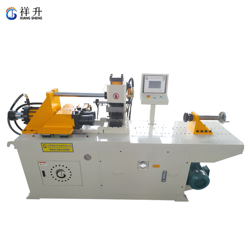 sg80nc-2s全自动双头缩管机金属金属方管圆管不锈钢端管成型设备