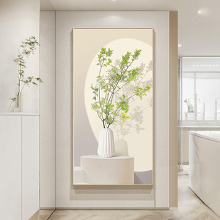 客厅入户玄关装饰画过道轻奢高级感竖版玄关画装饰画现代简约挂画