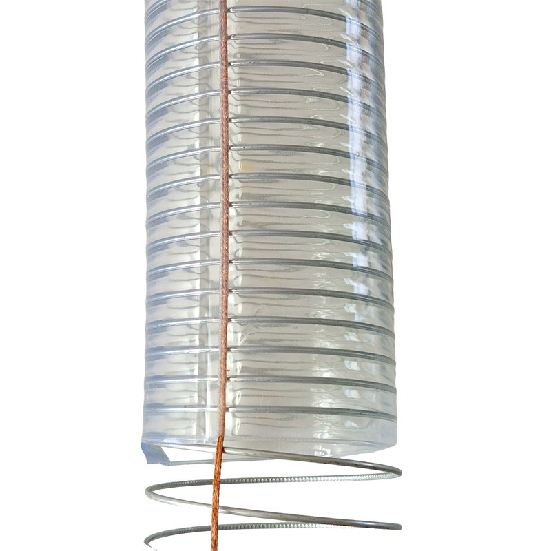 防静电钢丝增强软管硅胶螺旋抽油管复合pvc增强低温塑料管定制