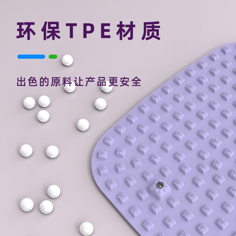 中医圆形指压板超慢跑足底按摩垫子室内原地跑步专用脚底踩趾压板