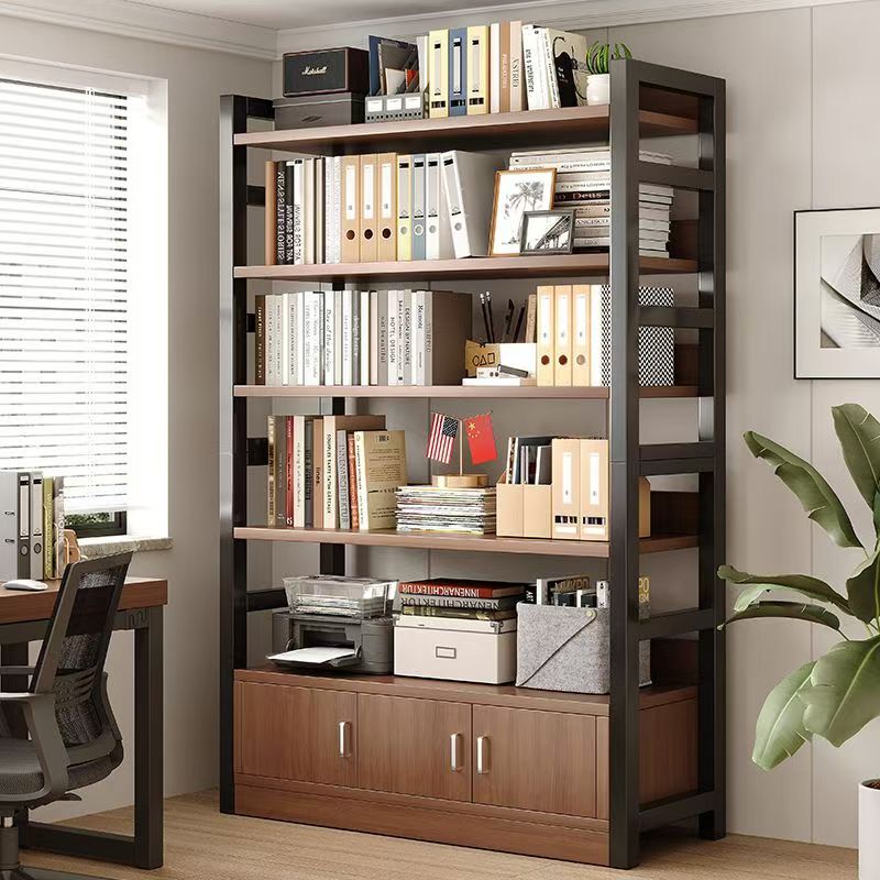 简易书架落地置物架家用书柜展示柜图书馆货架多层储物柜收纳柜子