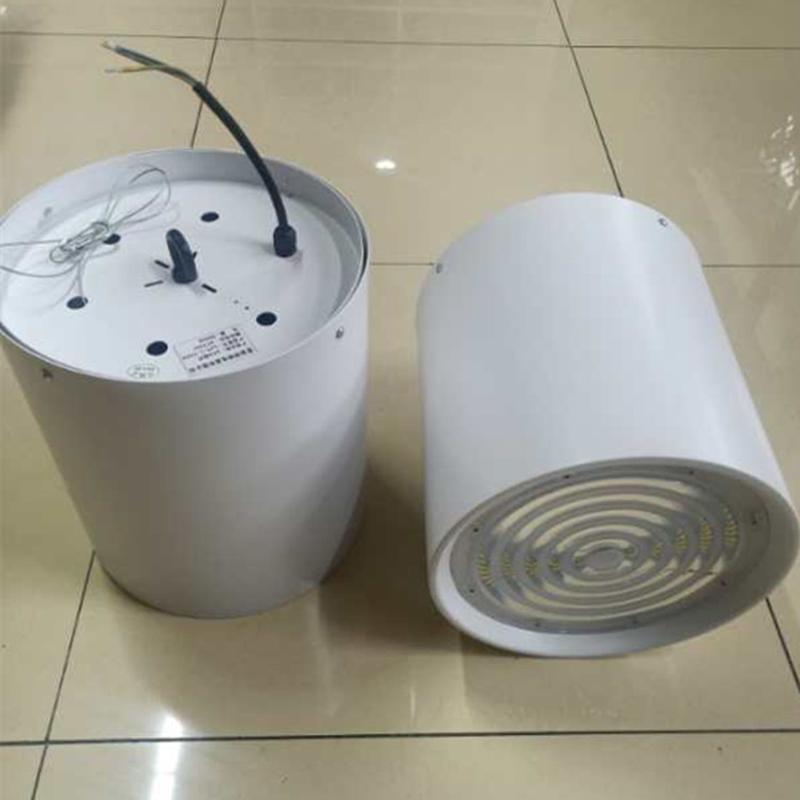 大商场办公楼高铁站飞机场吸顶明装筒灯100w150w200wled吊线筒灯