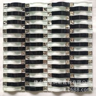 【莱纳斯马赛克幻彩拱形水晶】马赛克电视背景墙地中海瓷砖