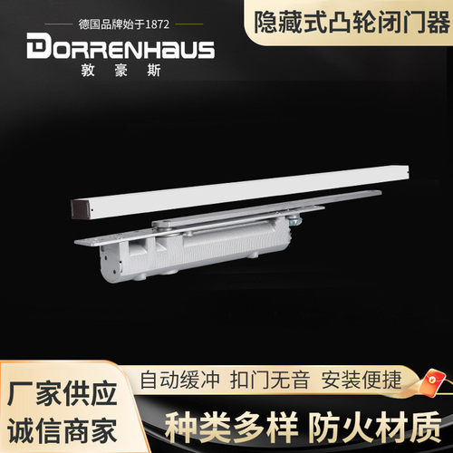 敦豪斯闭门器D70隐藏式凸轮闭门器EN1154球墨铸铁不锈钢闭门器