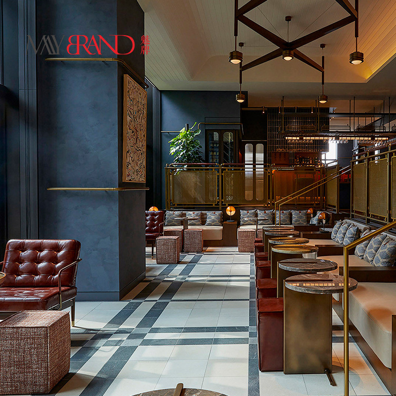 简约现代酒店主卧双人床北欧风别墅公寓民宿客房沙发桌椅高端酒店