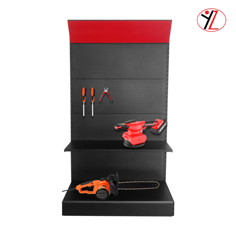 多孔货架展示架五金工具架挂板洞洞板置物架落地电动工具展架板