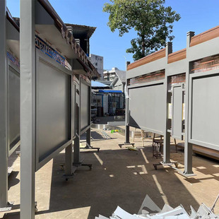 国风仿古宣传栏社区文化墙定制小区公告栏公告告示墙立式展示栏