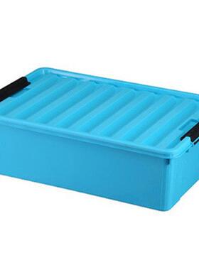 p61615高14厘米cm高床底收纳箱带轮整理箱扁平矮储推入式翻盖超长