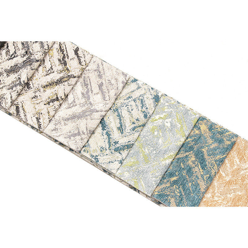 优惠现代面料色织加厚雪尼尔提花窗帘沙发抱枕装饰布高档