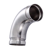 304不锈钢凹槽管件弯头90度级卫生薄壁卡箍等径水管接头抱箍弯管