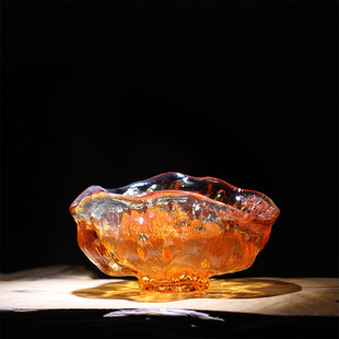 古法琉璃莲蓬公道杯复古禅意分茶器莲花茶杯耐热耐高温手工公道杯