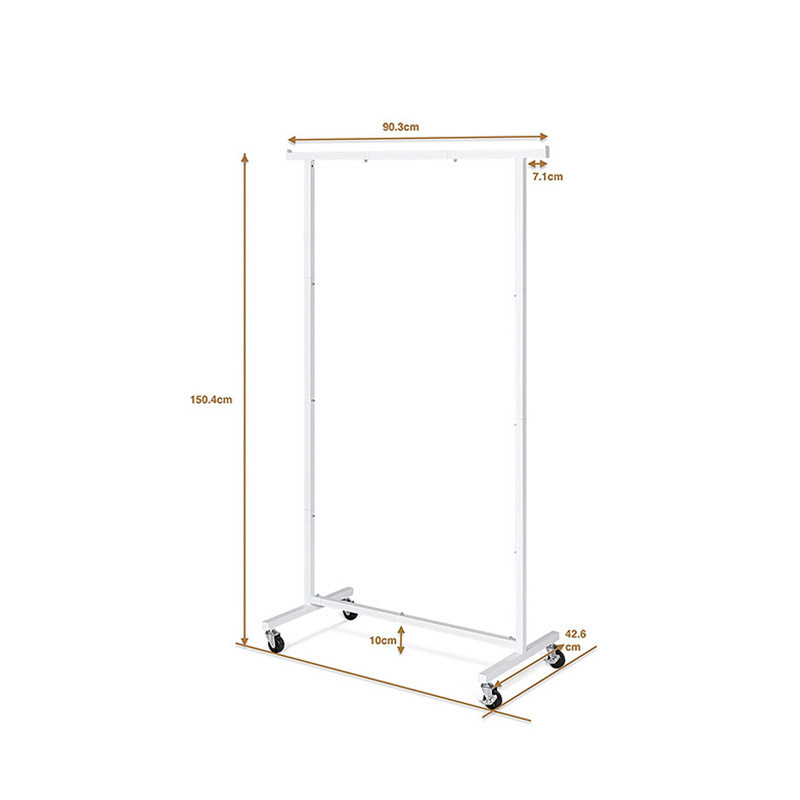 定制落地衣帽架子落地式简易卧室挂衣架晾晒架可移动家用晾衣架