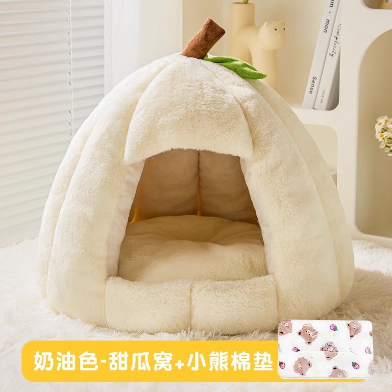 猫窝冬季保暖宠物感猫床封闭式狗窝秋冬款猫屋猫咪冬天睡觉用