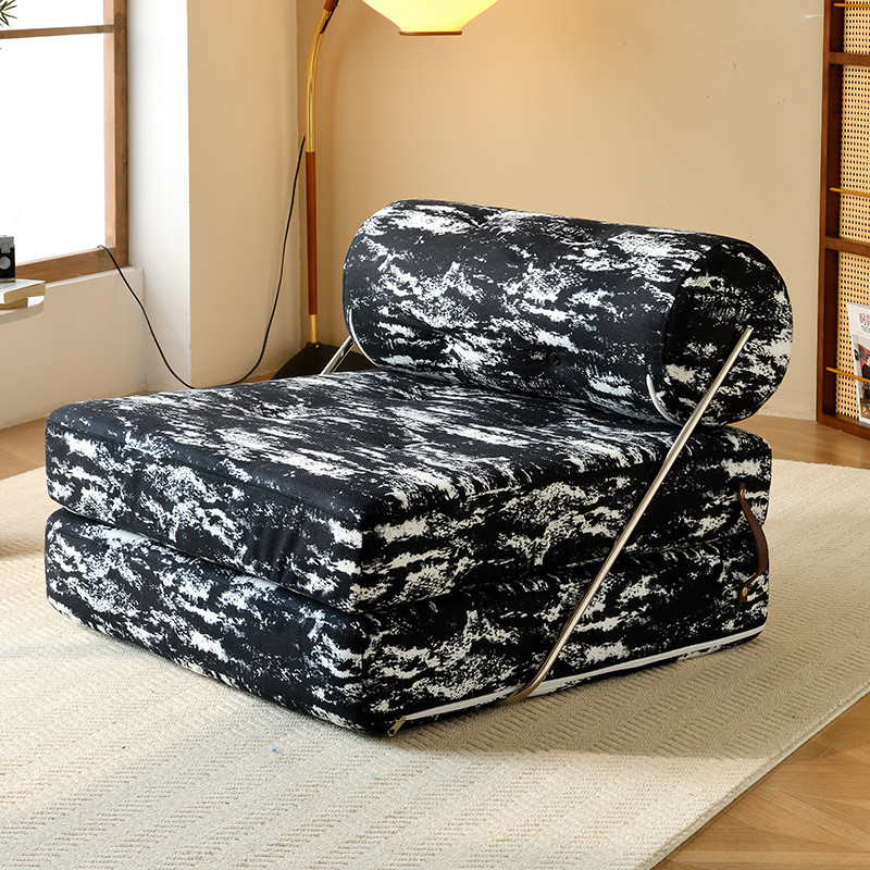 北欧简约塔吉豆腐块沙发单人睡沙发床折叠两用可休闲可躺模块组合