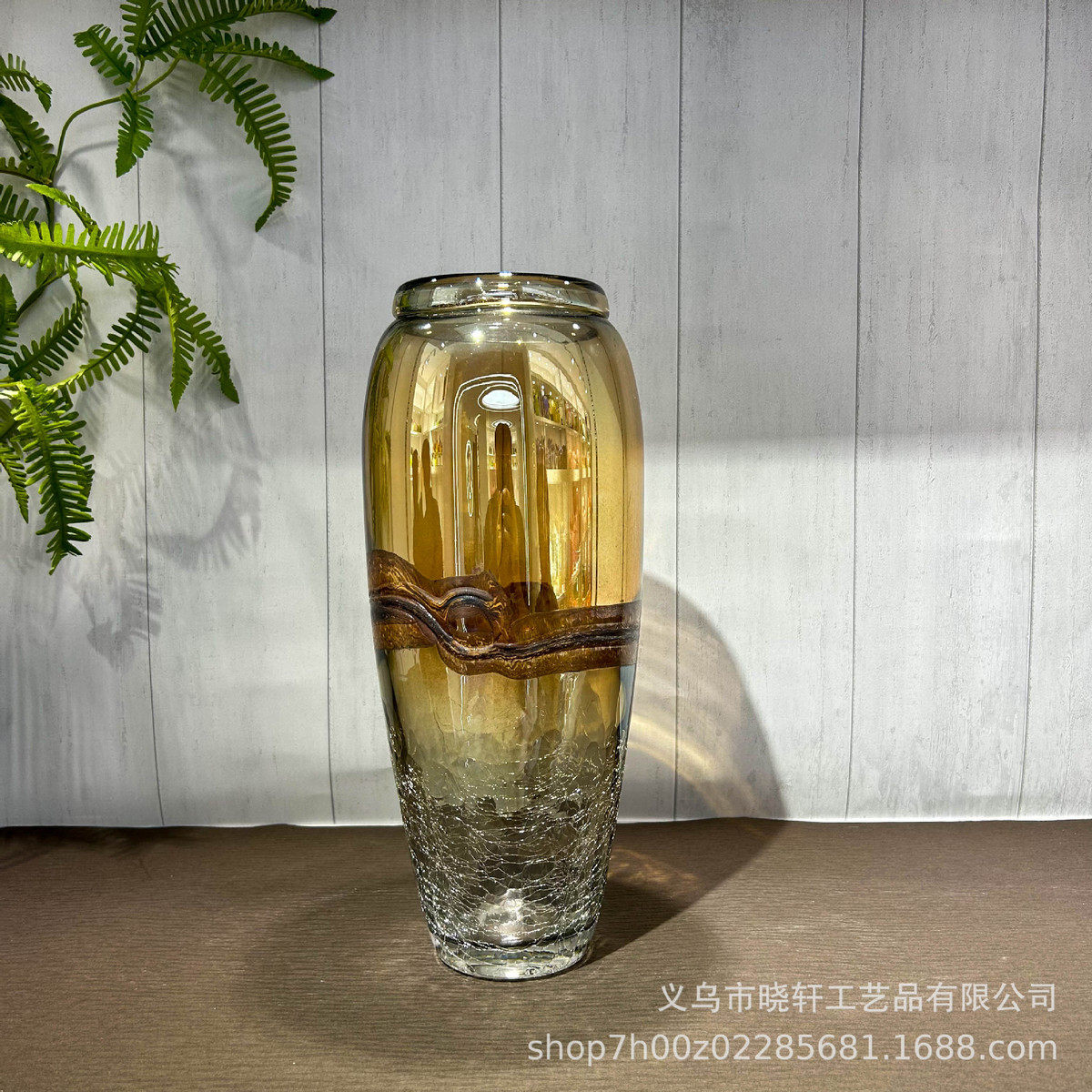欧式轻奢琉璃套装花瓶客厅酒柜高级摆件家居样板间酒店装饰插花器