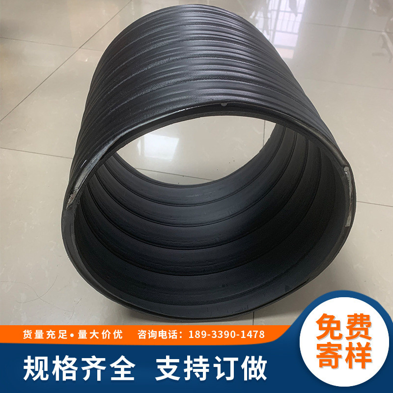 塑市政管道hdpe复合平壁钢广东管聚乙烯pe市政排水排污缠绕管