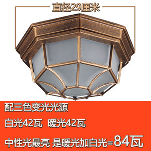 室外户外复古防水防潮欧式美式防虫卫生间走廊阳台过道led吸顶灯