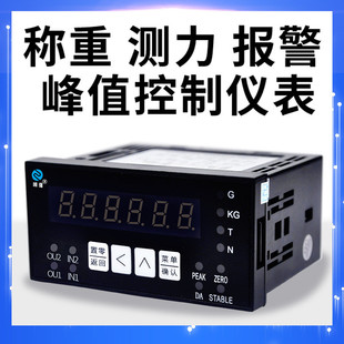 0225称重测力数显控制仪表峰值报警两路晶体管输出RS485 顺强SQ