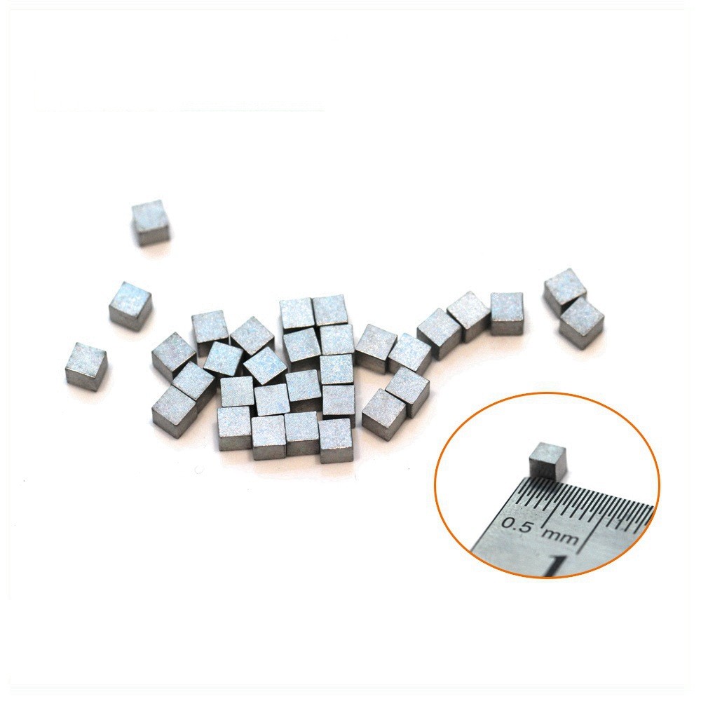 热销松钨配重用木车镍铁小合金块3.0*3.0*3.0mm比重高