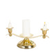 欧式 五金烛台三头摆件婚庆烛光样板间特姆餐桌直销金属饰品